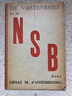 1934 NSB De vastenbrief van de NSB door graaf M., Ophalen of Verzenden, M. D 'Ansembourg, Tweede Wereldoorlog, Gelezen