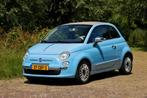 Fiat 500 0.9 twinair cabrio open dak blauw crème, Origineel Nederlands, Handgeschakeld, Particulier, 30 €/maand