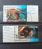 NL unicef 2 x met tab, Postzegels en Munten, Postzegels | Nederland, Ophalen of Verzenden, Na 1940, Gestempeld