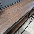 Sidetable Teun 150 cm Zwart / Walnoot van Stalux, Ophalen, ., Nieuw, Stalux