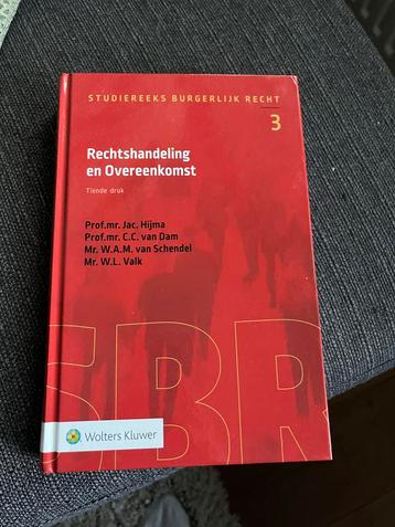 Studieboek Rechtshandeling en Overeenkomst - 10e druk beschikbaar voor biedingen