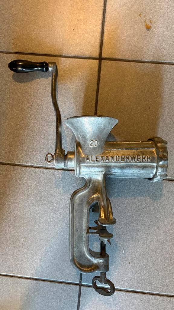 Vintage Vleesmolen Alexanderwerk Nr. 20, Huis en Inrichting, Keuken | Keukenbenodigdheden, Gebruikt, Ophalen of Verzenden