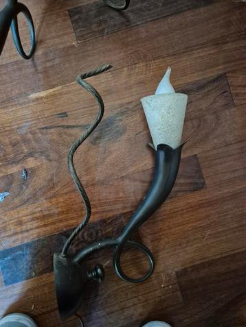 Wandkandelaar Metaal/Glas beschikbaar voor biedingen