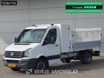 Volkswagen Crafter 136pk Open Laadbak met Kist Dubbellucht 3, Auto's, Bestelauto's, Euro 5, 4 cilinders, Volkswagen, Wit