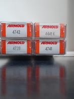 Vier schuifwandwagens van de NS (Arnold), Hobby en Vrije tijd, Modeltreinen | N-Spoor, Arnold, Gelijkstroom, Wagon, Ophalen of Verzenden