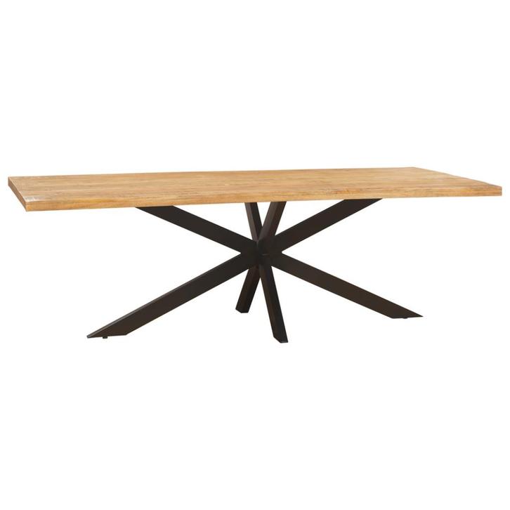 Eettafel mangohout 200*100 / Mango wooden table, Huis en Inrichting, Tafels | Eettafels, Zo goed als nieuw, 50 tot 100 cm, 200 cm of meer