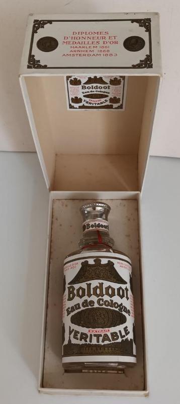 Oude parfumfles Boldoot eau de Cologne in originele doos beschikbaar voor biedingen