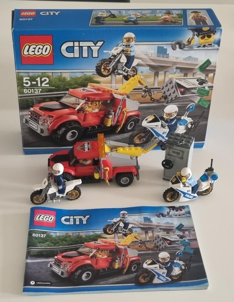 Lego City 60137 Sleeptruck - Compleet met Boekje & Doos, Ophalen of Verzenden, Gebruikt, Complete set, Lego