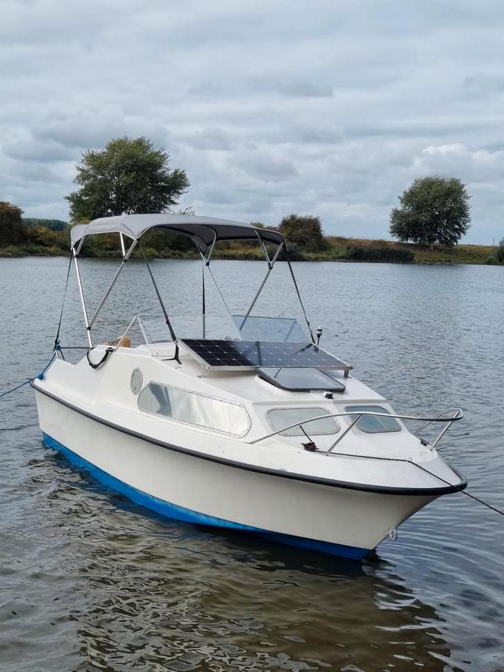 Shetland 570 met 10pk 4t Honda + kanteltrailer, Watersport en Boten, Motorboten en Motorjachten, Gebruikt, Polyester, Tot 6 meter