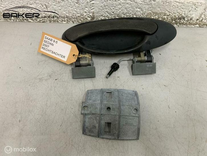 Handgreep deur rechtsachter Saab 9-5 ('97-'11) 5510094, Auto-onderdelen, Klein materiaal, Saab, Gebruikt, Ophalen of Verzenden