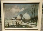 Mathieu BREKELMANS (1909-1999) Winter scene in Brabant ~1960, Ophalen of Verzenden