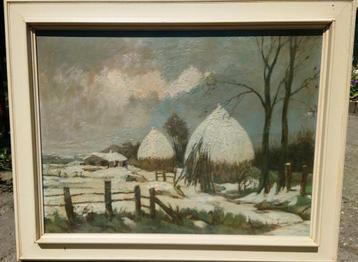 Mathieu BREKELMANS (1909-1999) Winter scene in Brabant ~1960 beschikbaar voor biedingen