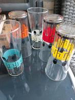 Retro limonade glazen, Verzamelen, Retro, Ophalen of Verzenden, Huis en Inrichting