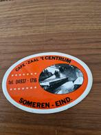 1427 Vintage Sticker Cafe-Zaal 't Centrum Someren-Eind, Verzamelen, Ophalen of Verzenden, Gebruikt, Overige typen