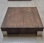 SALONTAFEL BRUIN 80X80, Huis en Inrichting, Tafels | Salontafels, Ophalen, 50 tot 100 cm, Vierkant, 50 tot 100 cm