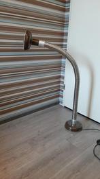 Speciale brutalistische design vloerlamp gooseneck Gepo??, 100 tot 150 cm, Gebruikt, Retro, Metaal