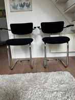 2 Gispen 207 stoelen, Huis en Inrichting, Stoelen, Ophalen, Gebruikt, Twee, Metaal