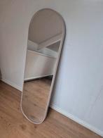 Ovalen spiegel taupe beige zand, Huis en Inrichting, Woonaccessoires | Spiegels, Ophalen, Minder dan 50 cm, Nieuw, Minder dan 100 cm