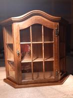 Vintage Eiken Vitrinekastje in Topstaat, Minder dan 50 cm, Met deur(en), Eikenhout, Vintage