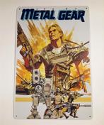 METAL GEAR MSX NES Konami Metalen Wandbord, Spelcomputers en Games, Avontuur en Actie, 1 speler, Nieuw, Ophalen of Verzenden