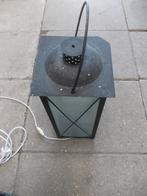 Leuke lantaarnlamp van metaal met glas., Ophalen, Glas, Industrieel, Minder dan 50 cm