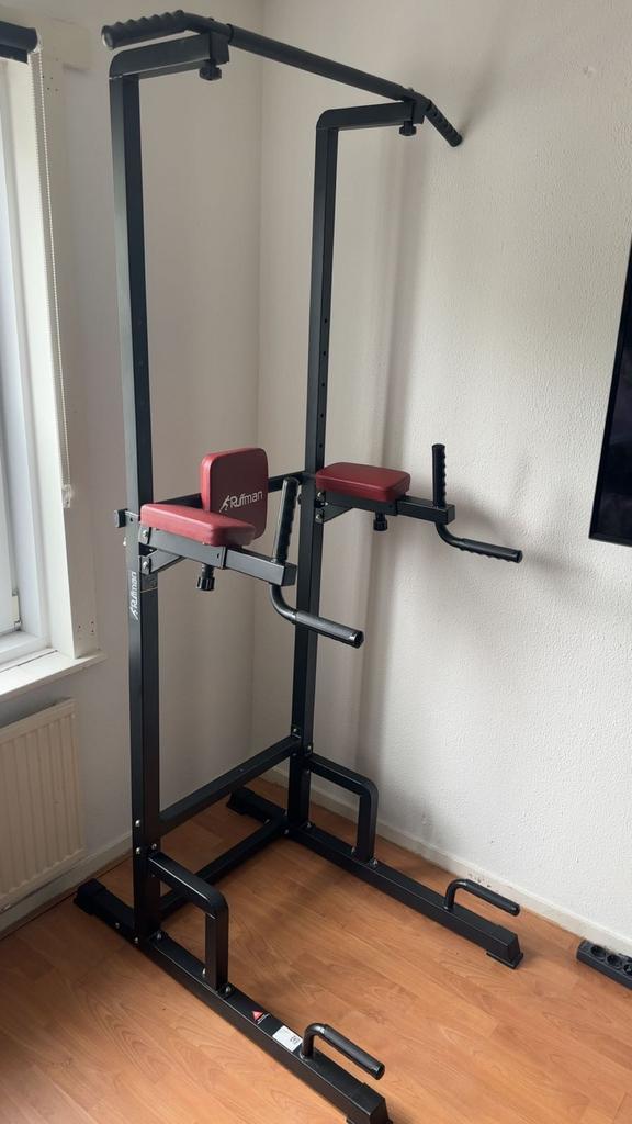 Pull up station, Sport en Fitness, Fitnessapparatuur, Zo goed als nieuw, Krachtstation, Rug, Ophalen