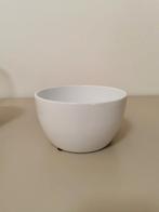 Bloempot wit, Gebruikt, Rond, Ophalen of Verzenden, Aardewerk