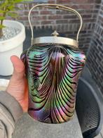 Art Nouveau koekjespot Kralik glas, Ophalen of Verzenden