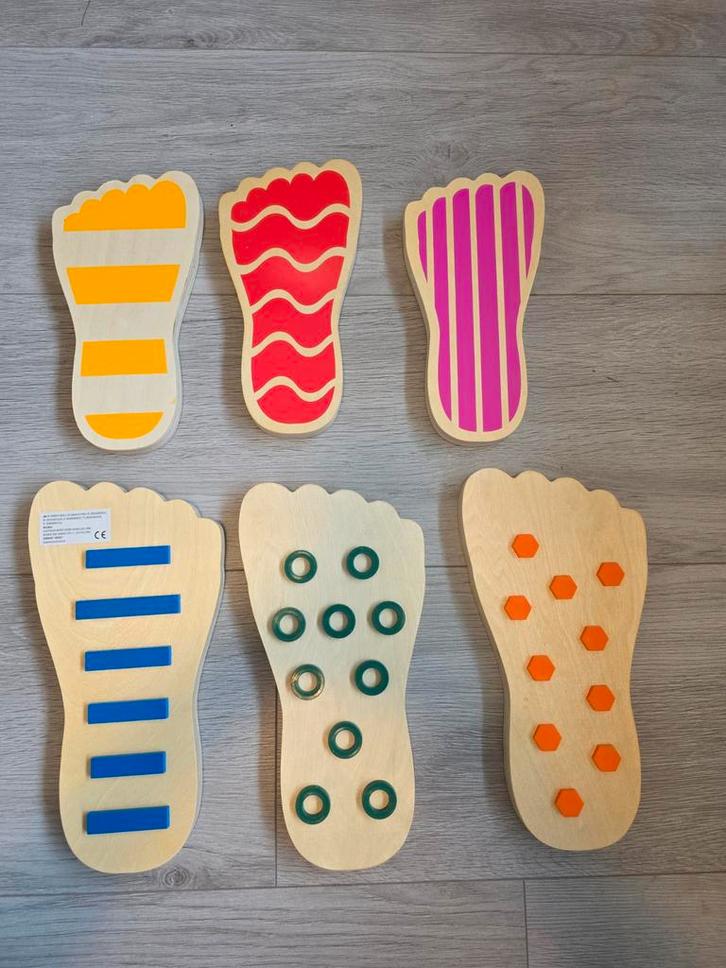 Houten Balanceer Stenen, 6 voeten - Evenwicht Speelgoed, Kinderen en Baby's, Speelgoed | Educatief en Creatief, Zo goed als nieuw