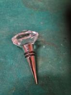 wijnstopper kristal glas geslepen, Ophalen of Verzenden