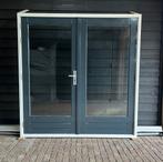 Hardhouten tuindeuren met kozijn 210br x 215 hoog compleet., Doe-het-zelf en Verbouw, Deuren en Horren, Ophalen, Gebruikt, 120 cm of meer