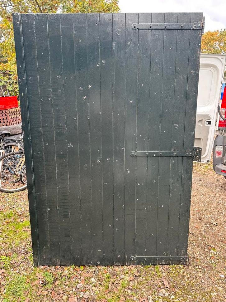 Openslaande garagedeuren - 256 x 196, Doe-het-zelf en Verbouw, Deuren en Horren, Gebruikt, Garagedeur, Minder dan 200 cm, 120 cm of meer