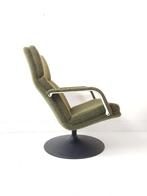 Vintage Artifort draaifauteuil groene ploegstof nieuw, Huis en Inrichting, Fauteuils, Modern vintage, ., 75 tot 100 cm, Ophalen of Verzenden
