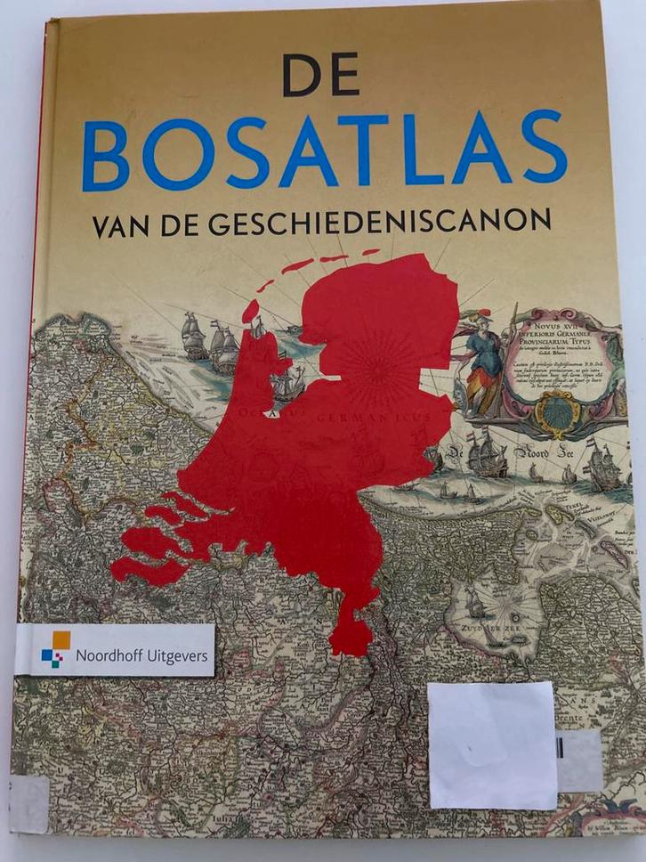 Bosatlas van de Geschiedeniscanon, Boeken, Atlassen en Landkaarten, Gelezen, Bosatlas, Nederland, 2000 tot heden, Ophalen of Verzenden