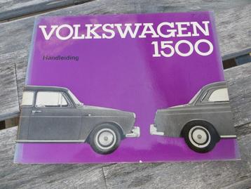 Instructieboek Volkswagen 1500, VW 1500 Variant 1962, mooi! beschikbaar voor biedingen