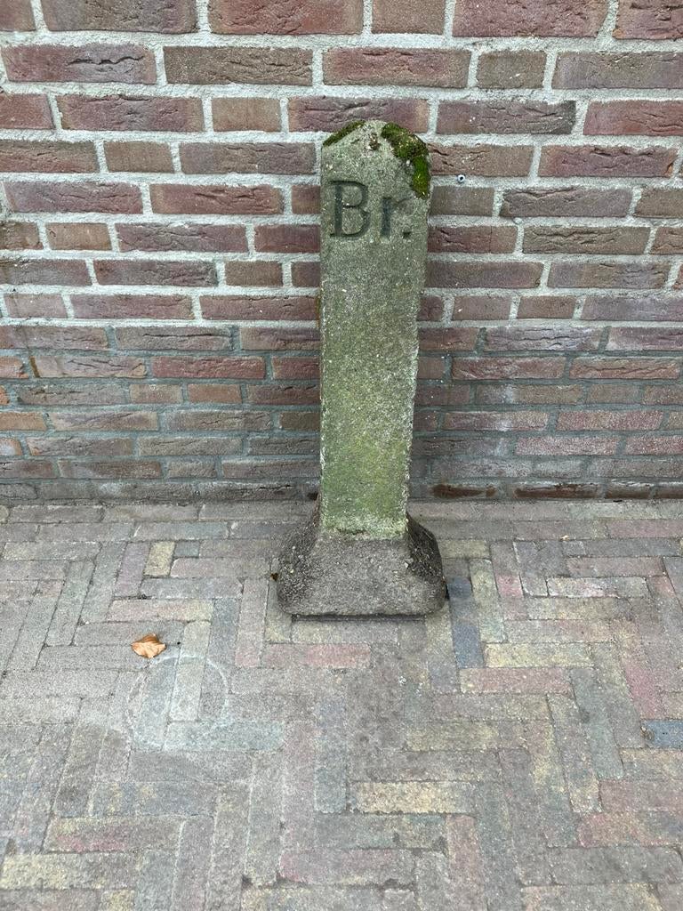 Oud gemeente paaltje Brummen orgineel grenspaal verkeerspaal, Tuin en Terras, Ophalen, Zo goed als nieuw, IJzer