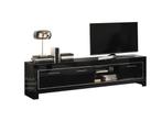 XL-Televisiemeubels- Mona hoogglans wit zwart--SALE---, Ophalen of Verzenden, Nieuw, 25 tot 50 cm, Minder dan 100 cm