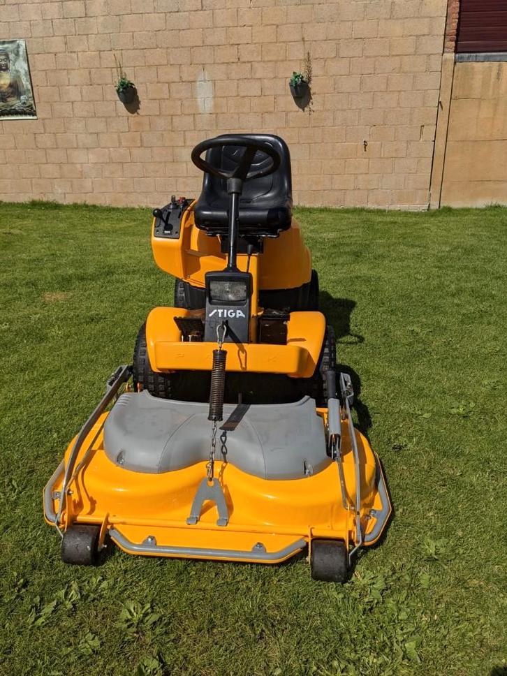 NETTE STIGA PARK ROYAL FRONTMAAIER Honda 105CM  MULCHDEK, Tuin en Terras, Zitmaaiers, Zo goed als nieuw, 90 tot 120 cm, Elektrische starter
