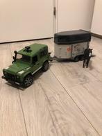 Bruder Land Rover Defender met Paardentrailer - Nieuwstaat!, Ophalen, Zo goed als nieuw, Jongen of Meisje