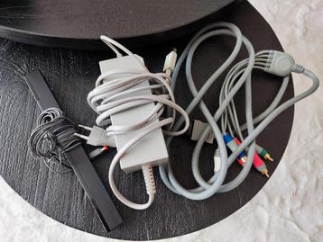 Nintendo Wii Stroomkabel, Sensor Bar Zwart & Component kabel beschikbaar voor biedingen