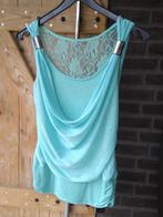 mooie zomerse groene top met kant, maat S/M, Ophalen of Verzenden, Zo goed als nieuw, Groen, Maat 36 (S)
