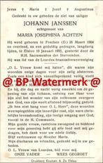 anssen Johann 1904 Frechen (D) 1955 Elsloo x Achten - 21377, Bidprentje, Ophalen of Verzenden