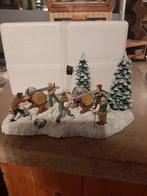 Kerst hout hakkers set miniatuur, Ophalen of Verzenden, Gebruikt