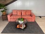 GRATIS LEVERING Velvet 3zits bank roze 225x95 NIEUW, Stof, 75 tot 100 cm, Ophalen of Verzenden, Rechte bank
