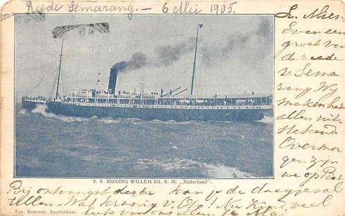 A008 Semarang Passagiersschip Stoomboot SS Kon Willem III, Verzamelen, Ansichtkaarten | Nederland, Gelopen, Voor 1920, Ophalen of Verzenden