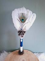 Smudge Veren waaier, feather fan, sjamanisme zwaan pauw, Ophalen of Verzenden