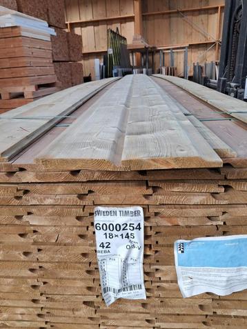 Grote partij vuren rabat 1,8 x 13 geimpregneerd beschikbaar voor biedingen