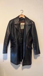 Leren Jas Halflang., Ophalen of Verzenden, Zo goed als nieuw, Maat 38/40 (M), Zwart