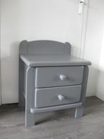 Kastje met 2 lades. Super zwaar. g. Grijs geverfd., Ophalen, Gebruikt, 90 cm, Eenpersoons