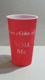 Beker met COCA COLA opdruk en COCA COLA BLIKJE in hartvorm, Verzamelen, Ophalen of Verzenden, Zo goed als nieuw, Gebruiksvoorwerp